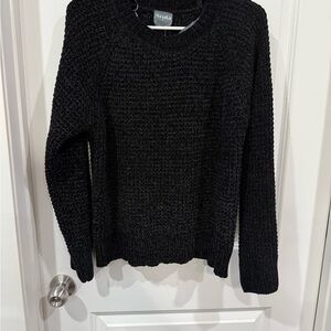 ARULA Black Crew Neck Sweater